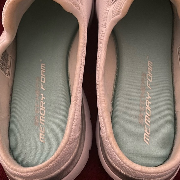 Skechers Women's White Slip-On Sneakers - Picture 4 of 7